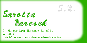 sarolta marcsek business card